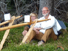 Das Alphorn Ensemble beim ruhen